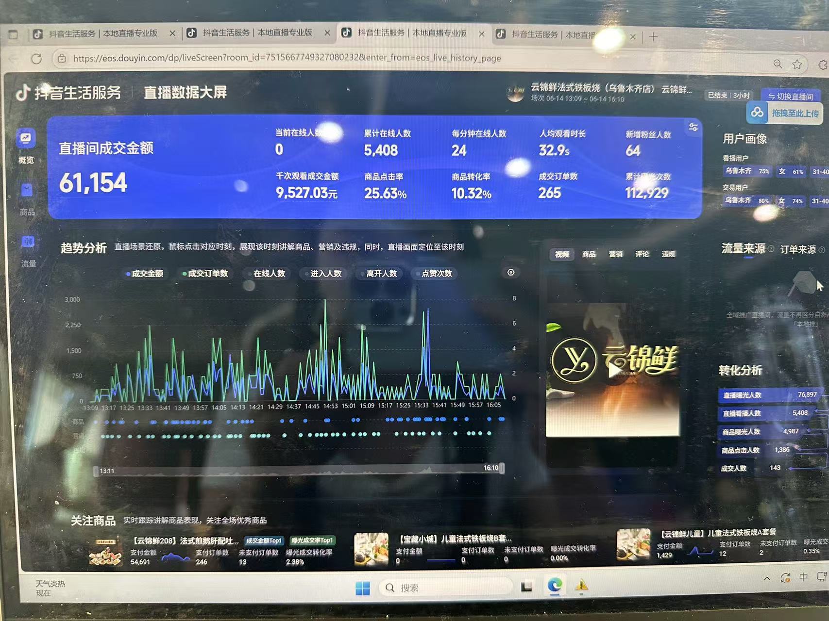 云锦鲜（法式铁板料理・日常直播专场）